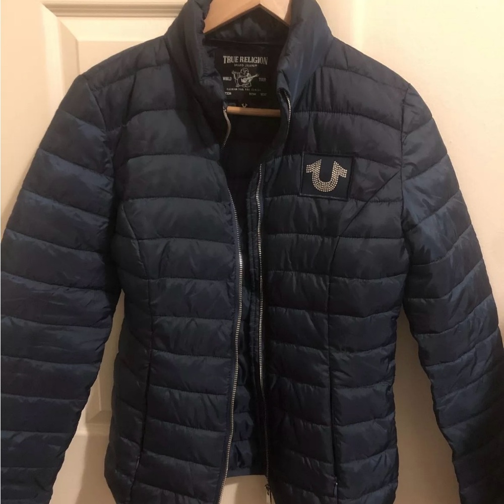 True Religion Women’s Dark Blue Puffer Jacket